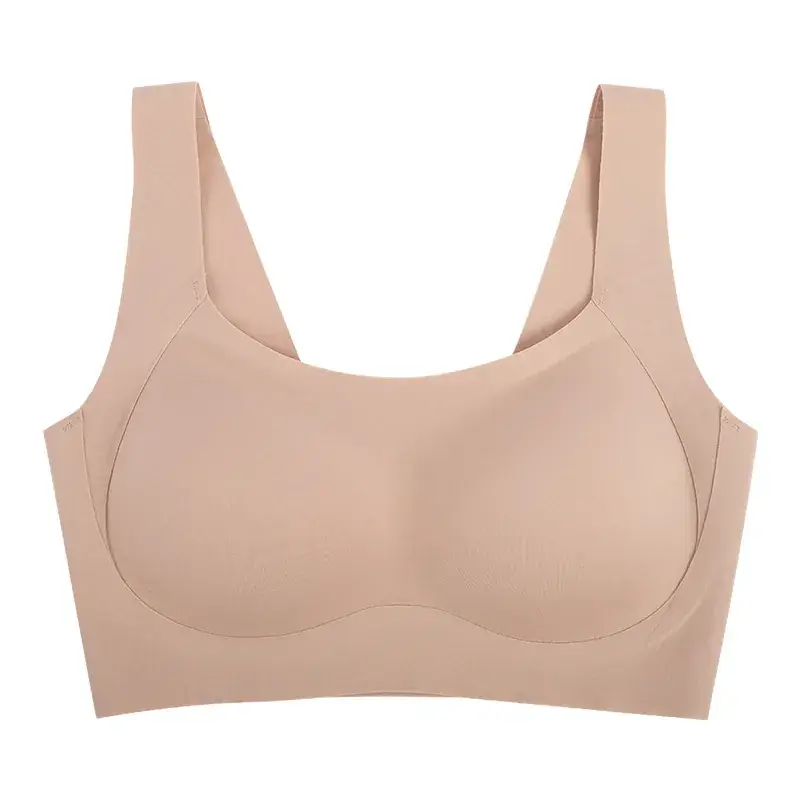 Women's Square Collar Bra with Wide Strap & Fixed Cup - Image 2