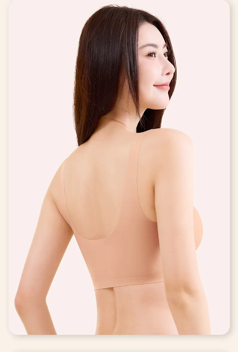 Women's Square Collar Bra with Wide Strap & Fixed Cup — feature 19