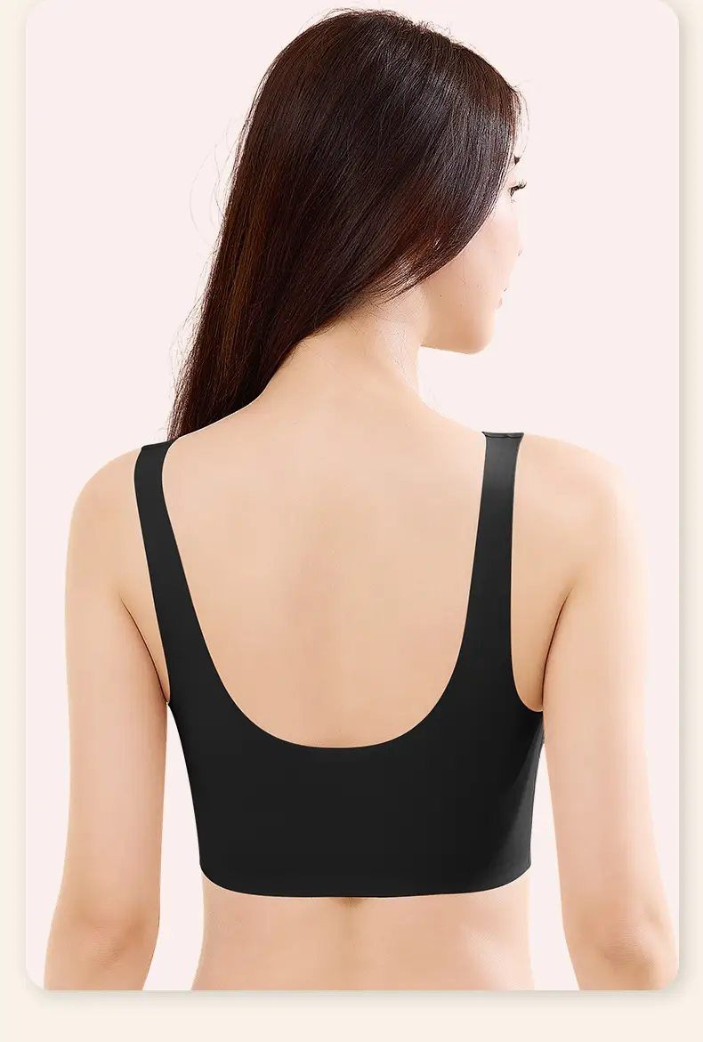 Women's Square Collar Bra with Wide Strap & Fixed Cup — feature 21