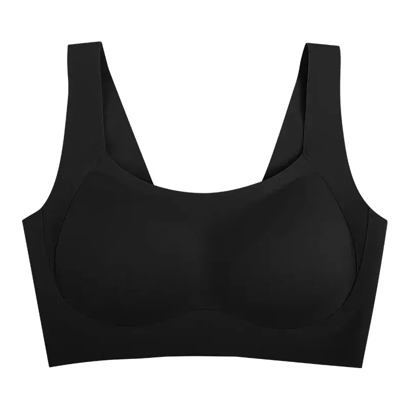 Women's Square Collar Bra with Wide Strap & Fixed Cup - Image 4
