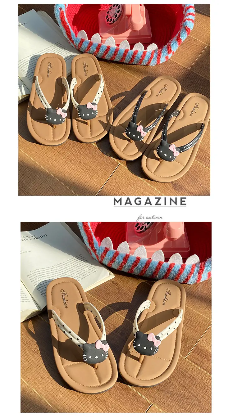 Internet Celebrity Versatile Flip-Flops Cartoon Cute Summer Outerwear Soft-Soled 2024 New Fashion Versatile Sandals — feature 13