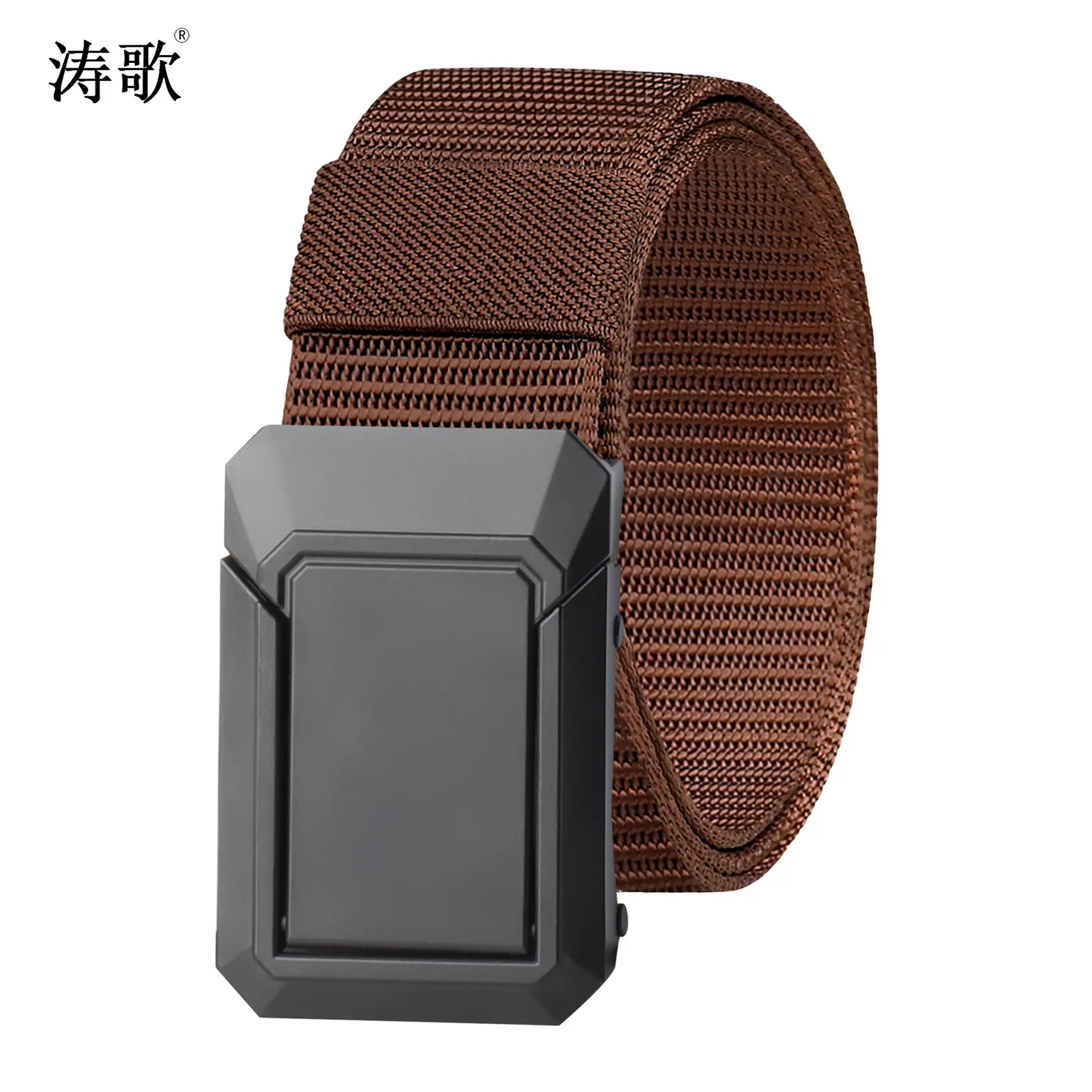 Men's Brown Nylon Tactical Belt Quick Release Wholesale