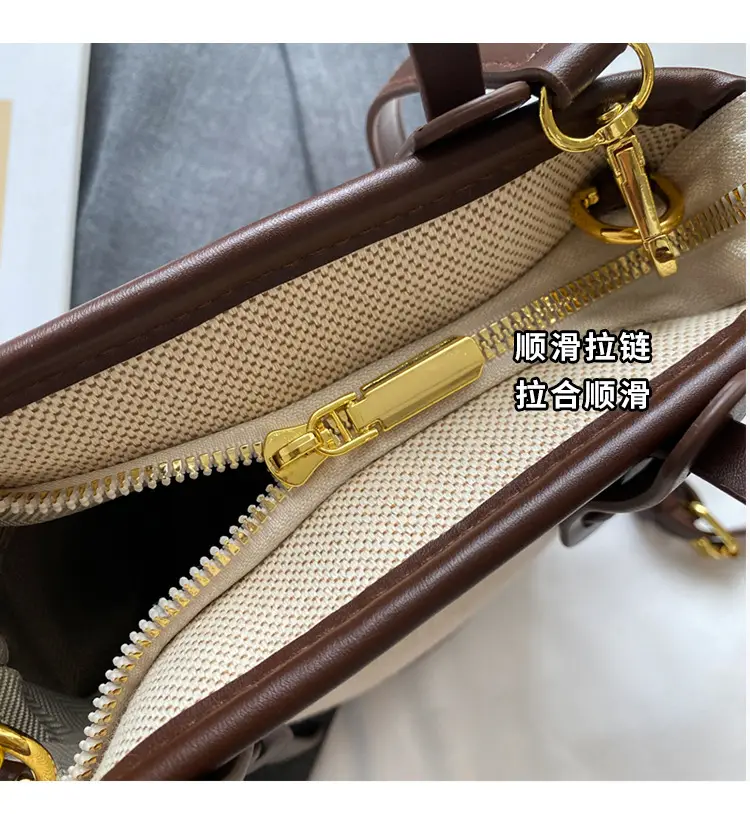 Vintage Canvas Bucket Bag Women's Korean-style 2024 Autumn — feature 7
