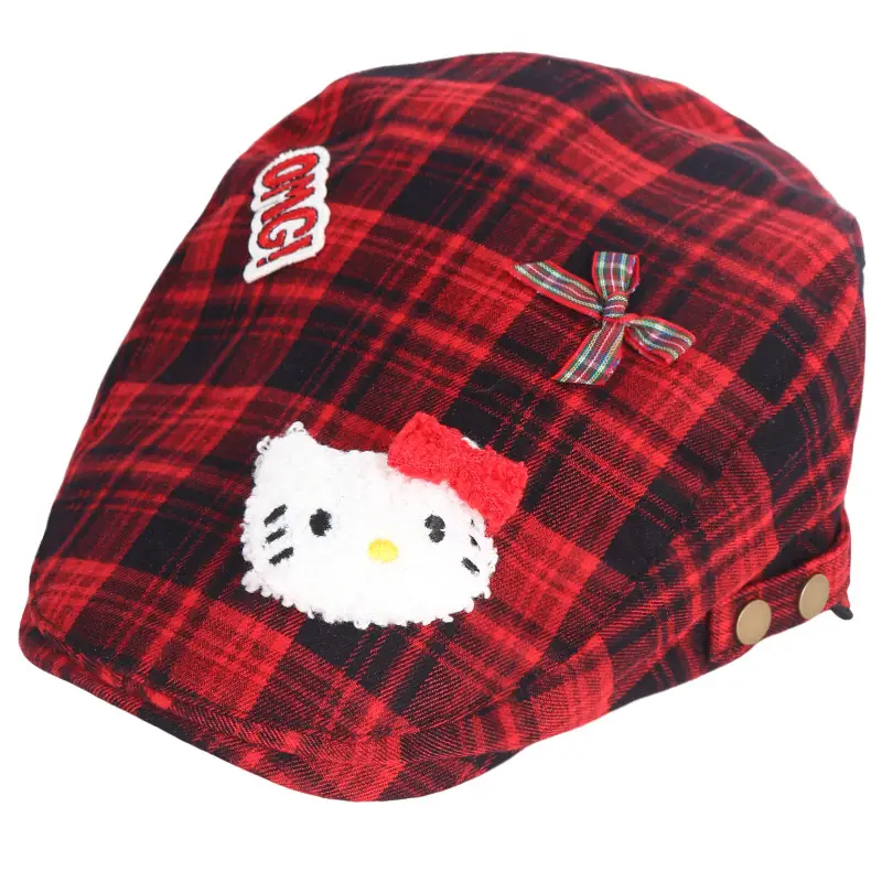 Women's Plaid Forward Beret Summer Y2K Anti-Wear Duck Tongue Cap - Image 8