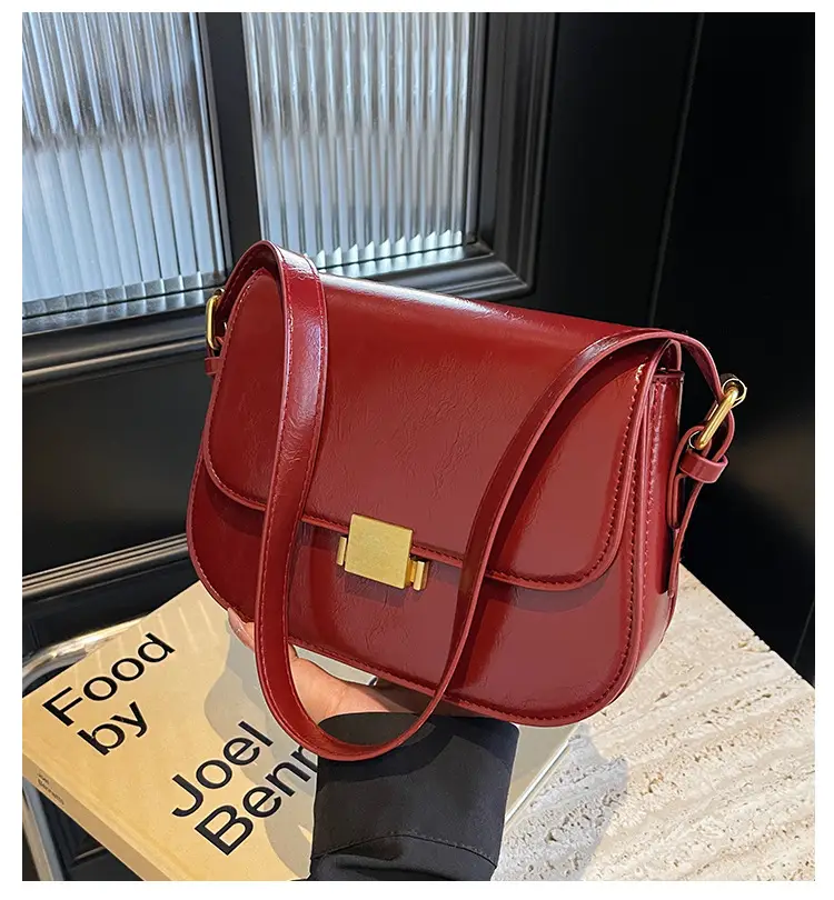 Small Square Tan Leather Shoulder Bag for Women 2024 — feature 1