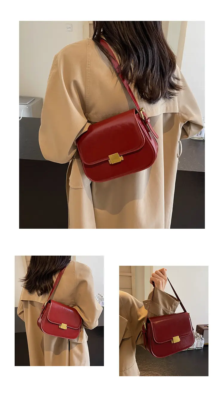 Small Square Tan Leather Shoulder Bag for Women 2024 — feature 12