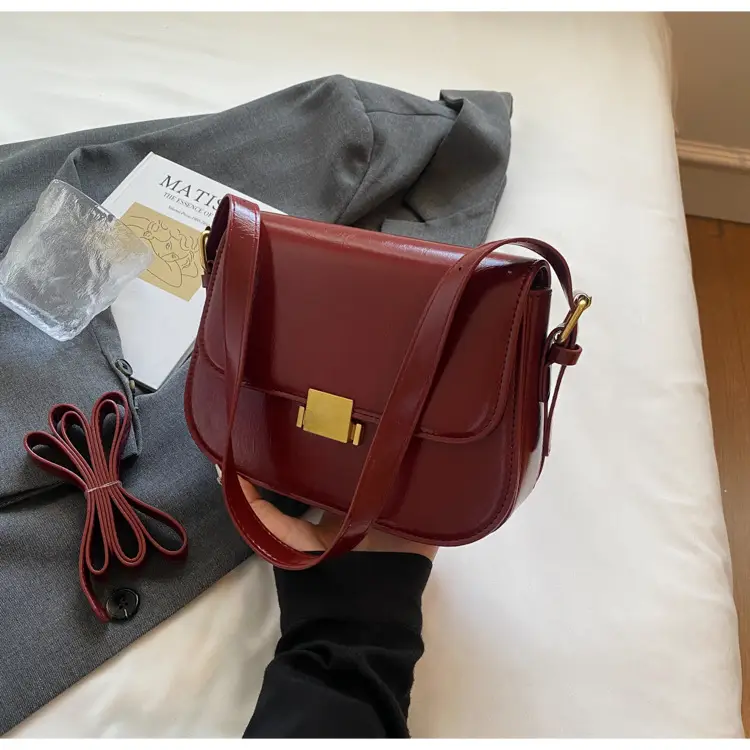 Small Square Tan Leather Shoulder Bag for Women 2024 — feature 15