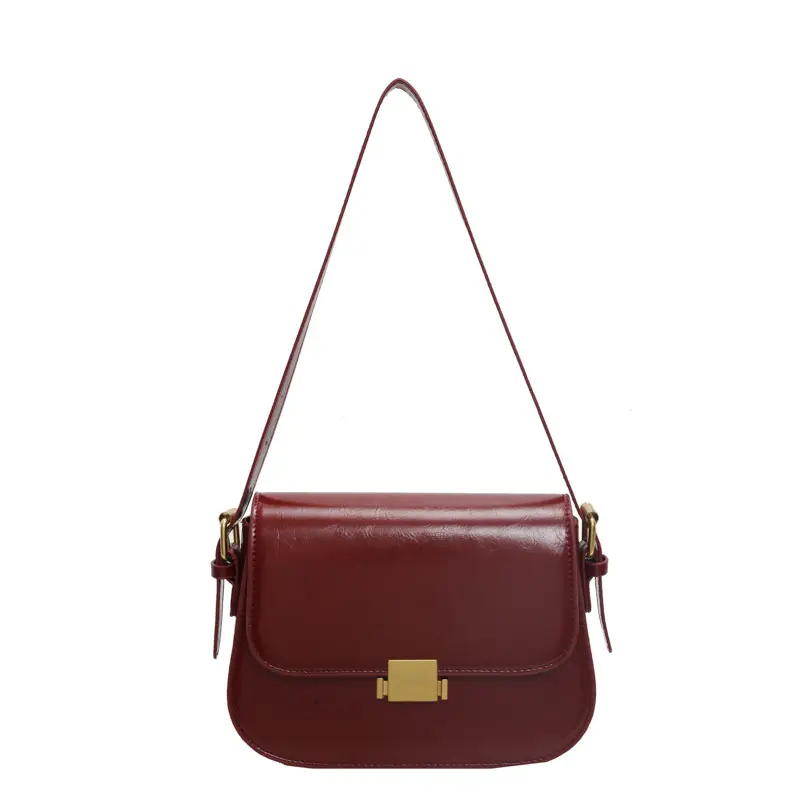 Small Square Tan Leather Shoulder Bag for Women 2024 - Image 3