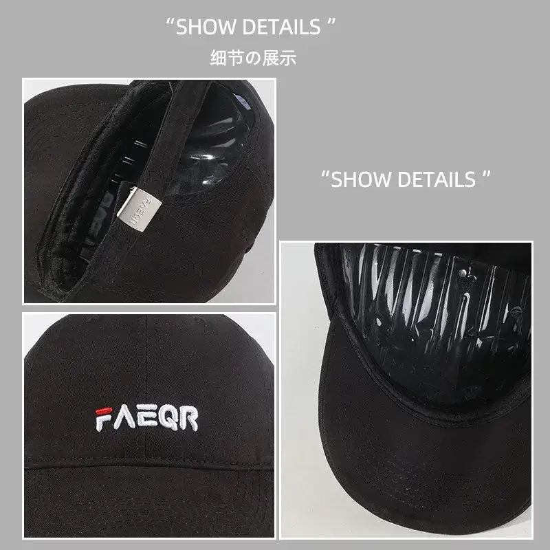 Red Women's Big Head Cap with "AEGAR" Logo — feature 3