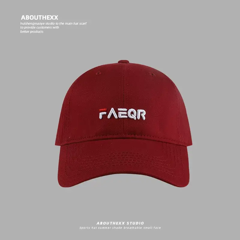 Red Women's Big Head Cap with "AEGAR" Logo — feature 8