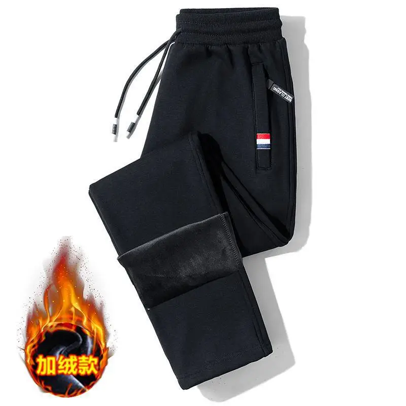 Men's Grey Sweatpants with Zip Pocket & Drawstring Waist - Image 7