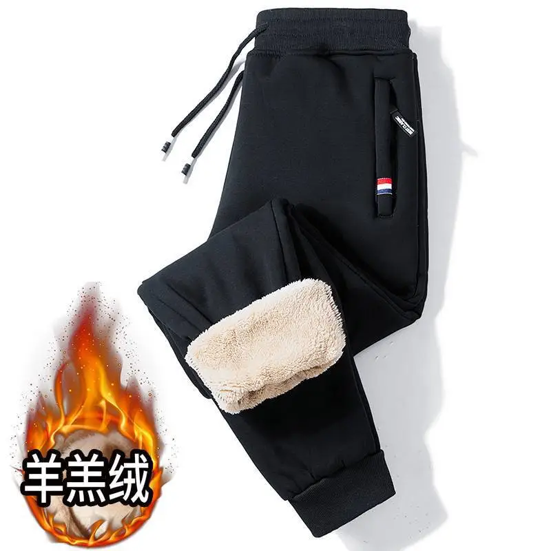 Men's Grey Sweatpants with Zip Pocket & Drawstring Waist - Image 9