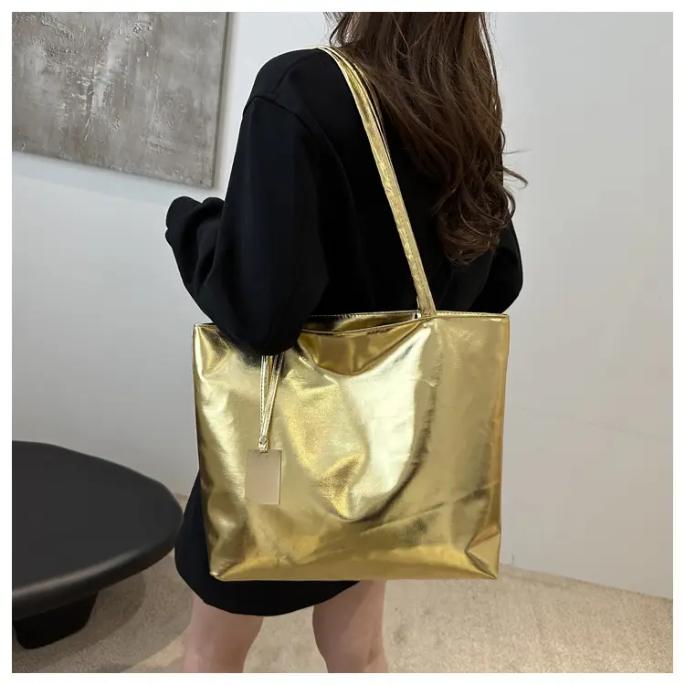 High-Gloss Spice Girl Large Shoulder Bag Women 2024 - Image 7