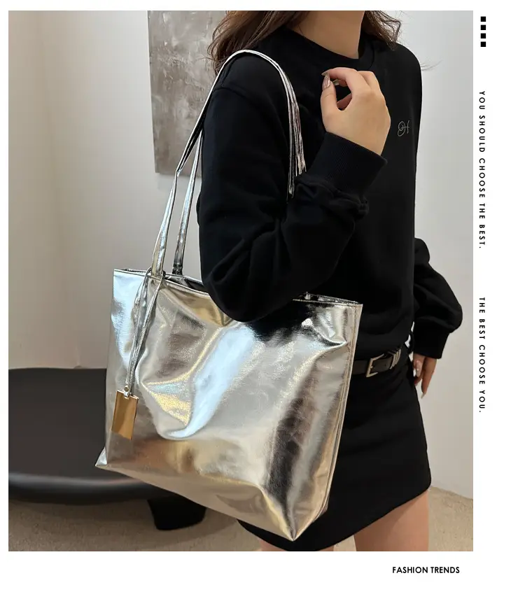 High-Gloss Spice Girl Large Shoulder Bag Women 2024 — feature 2