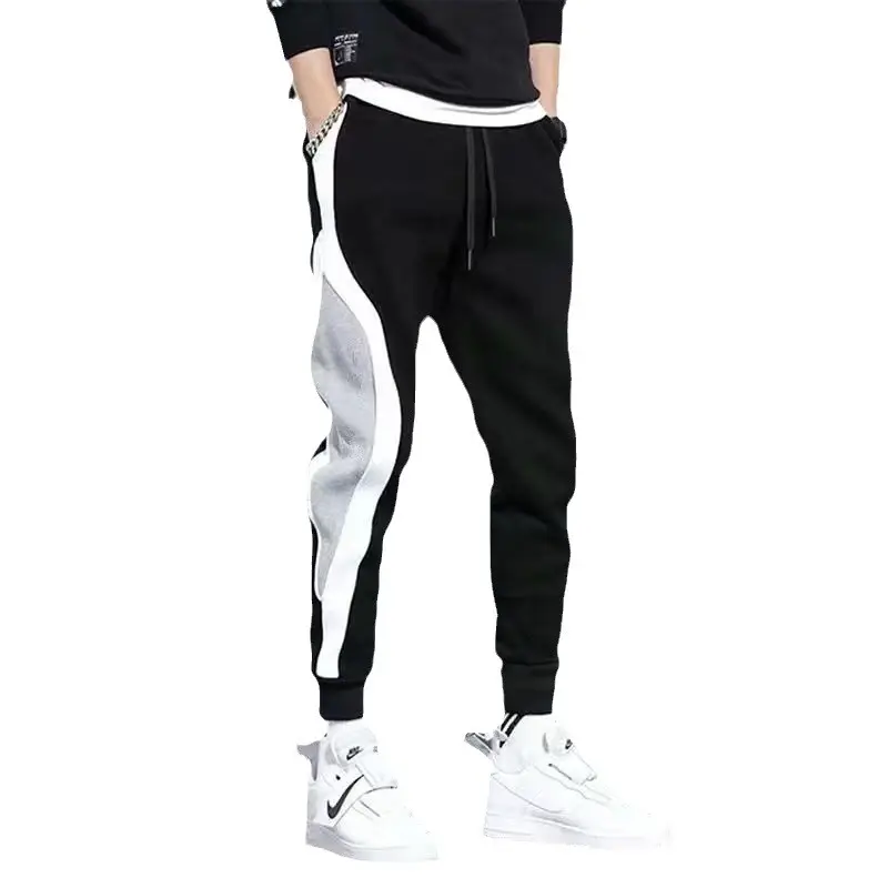 Men Fleece Lined Gray Sweatpants Winter Warm Loose Toe - Image 9