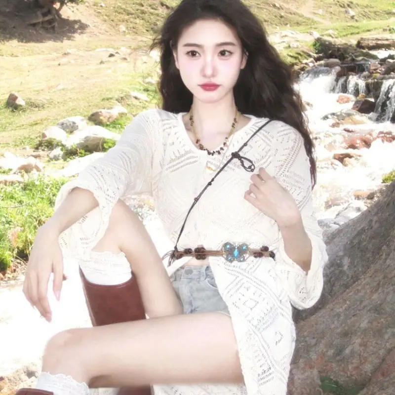Women's White Metal Butterfly Belt Belt Belt Belt - Image 6