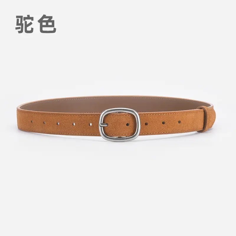 Vintage Belt Women Dress Pants Decorative Fashion Simple High Velvet Leather Pin Buckle Belt Women Wholesale - Image 10