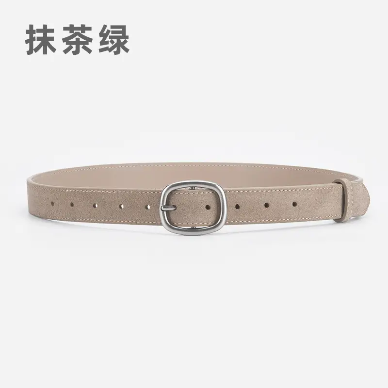 Vintage Belt Women Dress Pants Decorative Fashion Simple High Velvet Leather Pin Buckle Belt Women Wholesale - Image 7