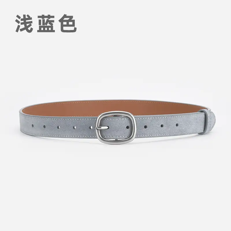 Vintage Belt Women Dress Pants Decorative Fashion Simple High Velvet Leather Pin Buckle Belt Women Wholesale - Image 8