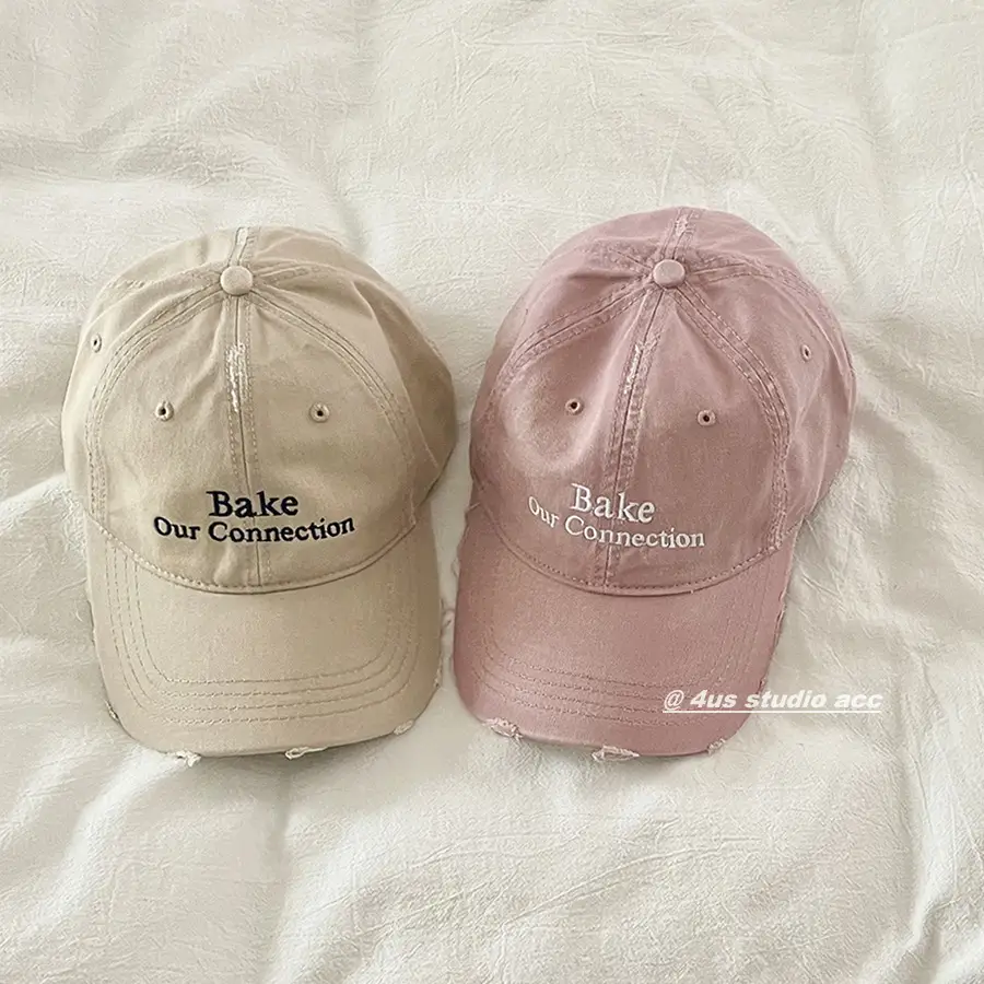 Women's Light Blue Baseball Cap with "Bake Our Connection" Embroidery - Image 6