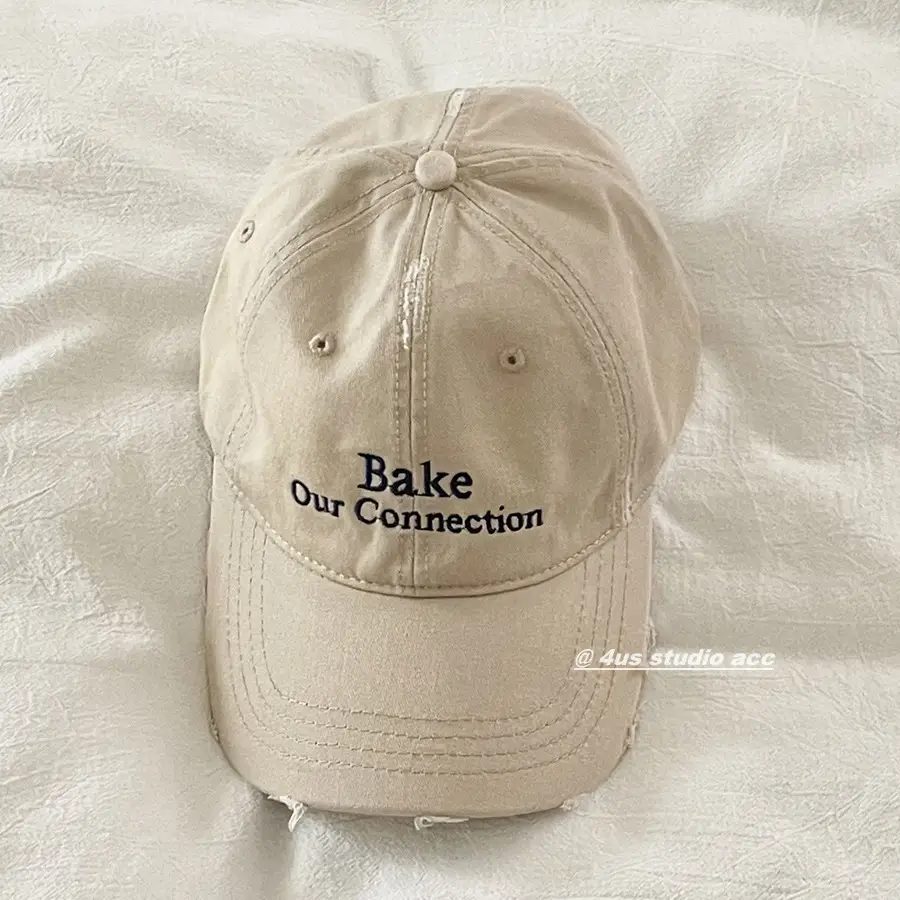 Women's Light Blue Baseball Cap with "Bake Our Connection" Embroidery - Image 4