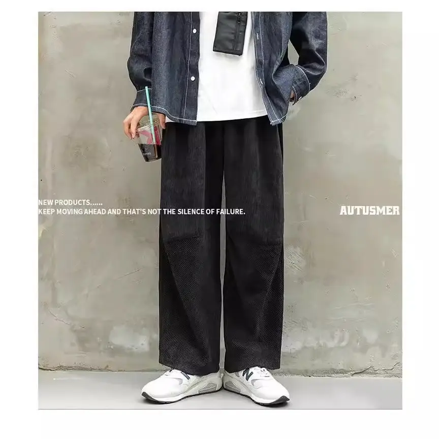 Men's Wide-leg Corduroy Pants Spring New - Image 3
