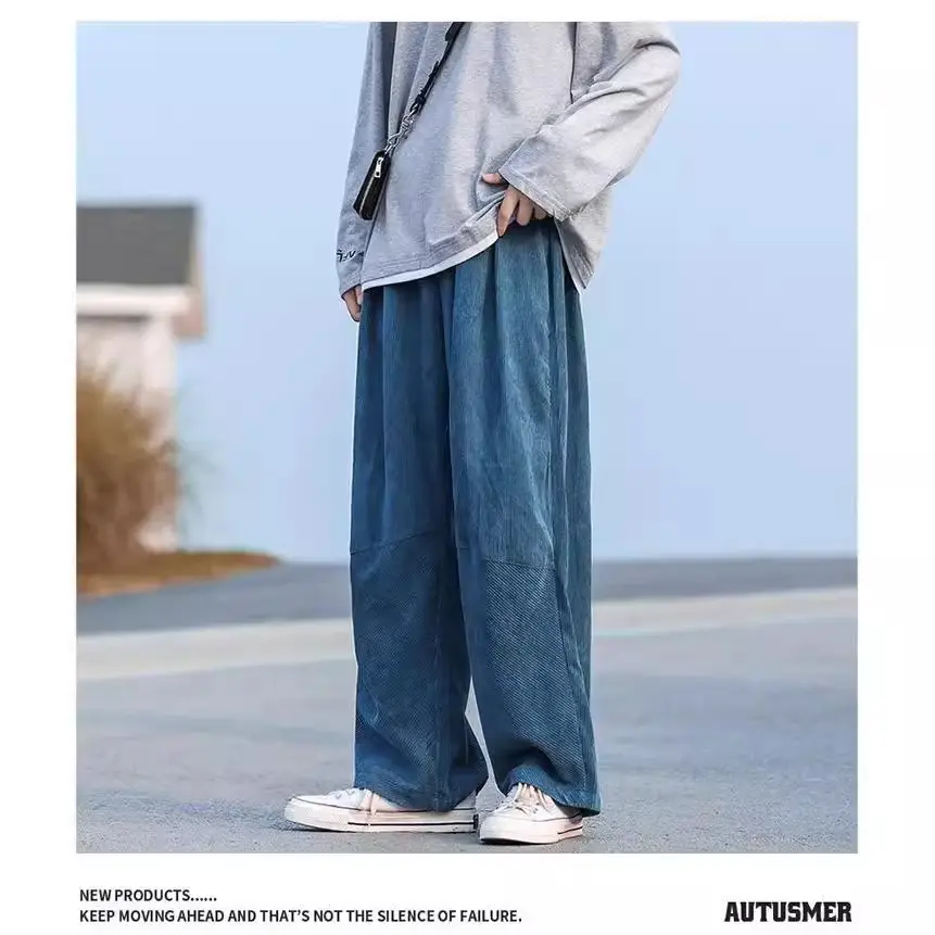 Men's Wide-leg Corduroy Pants Spring New - Image 4