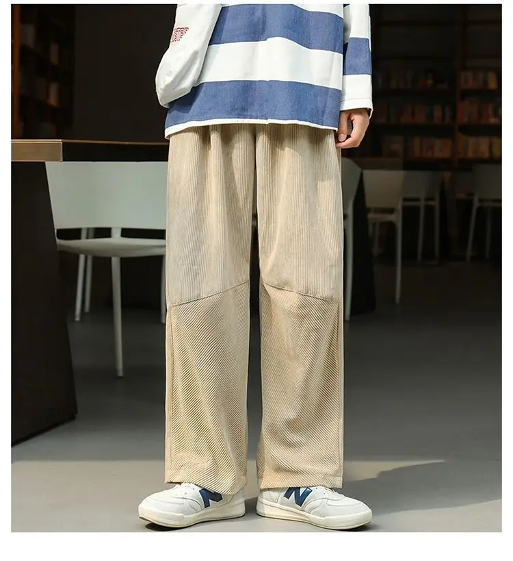 Men's Wide-leg Corduroy Pants Spring New — feature 9