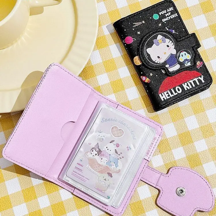 Hello Kitty Cartoon Card Bag Women Multi Card Large Capacity Storage