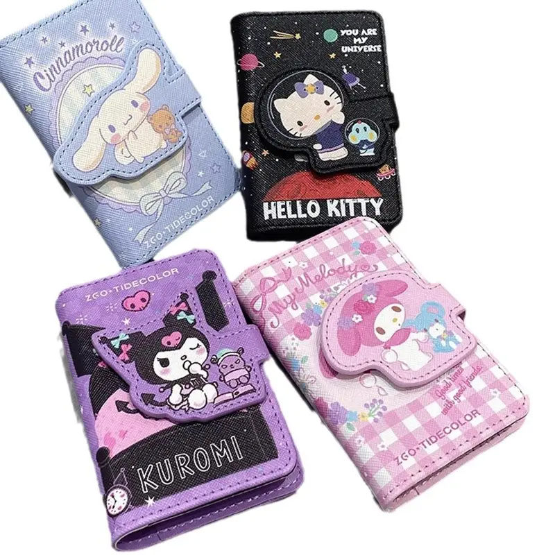 Hello Kitty Cartoon Card Bag Women Multi Card Large Capacity Storage