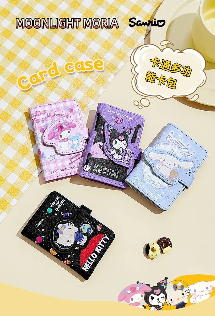 Hello Kitty Cartoon Card Bag Women Multi Card Large Capacity Storage — feature 2