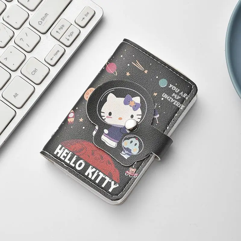 Hello Kitty Cartoon Card Bag Women Multi Card Large Capacity Storage