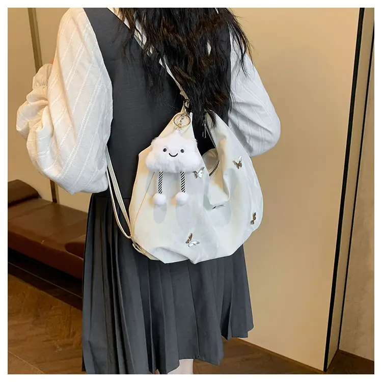 Silver High-End Women's Shoulder Crossbody Tote Bag — feature 20