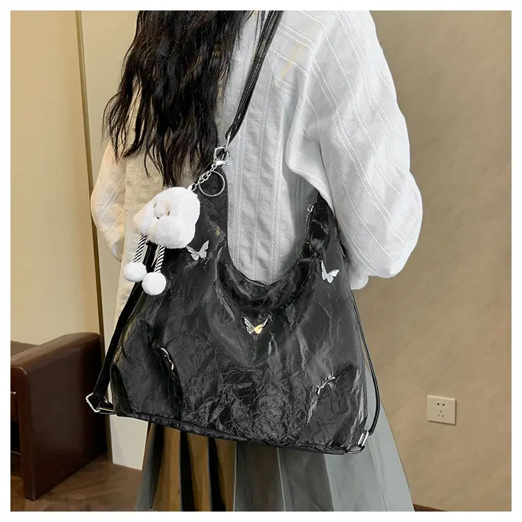 Silver High-End Women's Shoulder Crossbody Tote Bag — feature 22