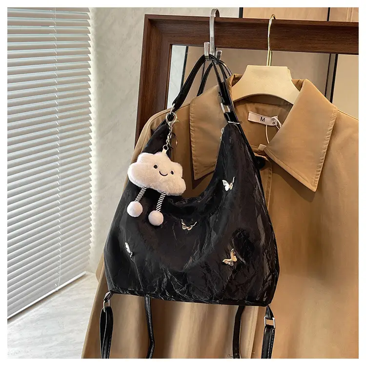 Silver High-End Women's Shoulder Crossbody Tote Bag — feature 24