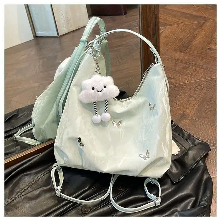 Silver High-End Women's Shoulder Crossbody Tote Bag — feature 25