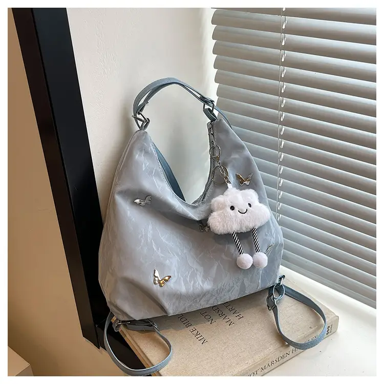 Silver High-End Women's Shoulder Crossbody Tote Bag — feature 26