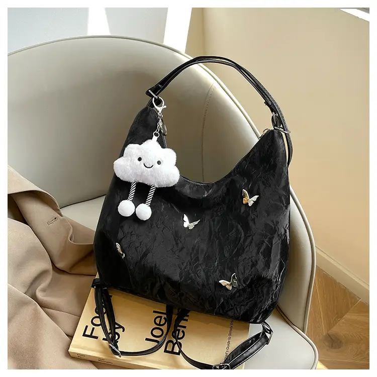 Silver High-End Women's Shoulder Crossbody Tote Bag — feature 28