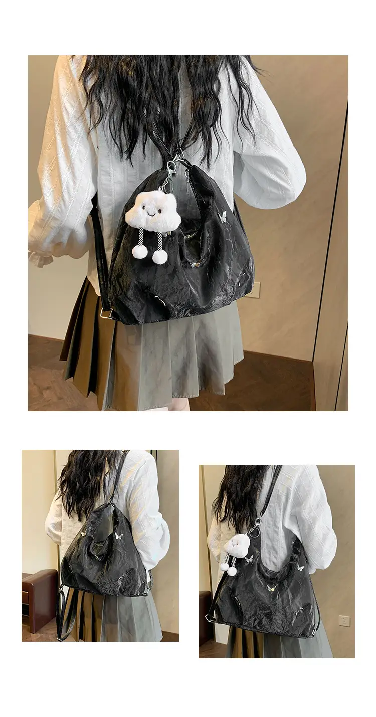 Silver High-End Women's Shoulder Crossbody Tote Bag — feature 4