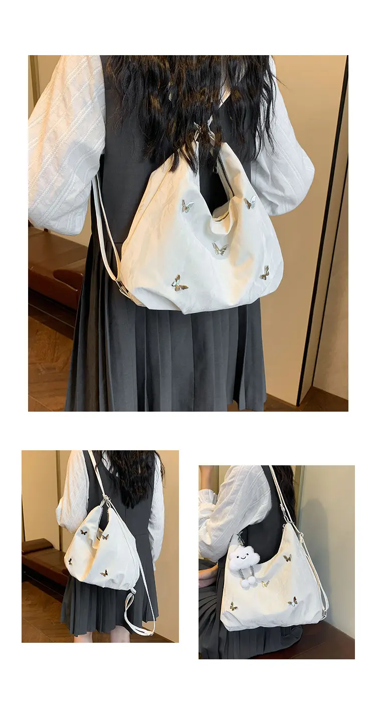 Silver High-End Women's Shoulder Crossbody Tote Bag — feature 5