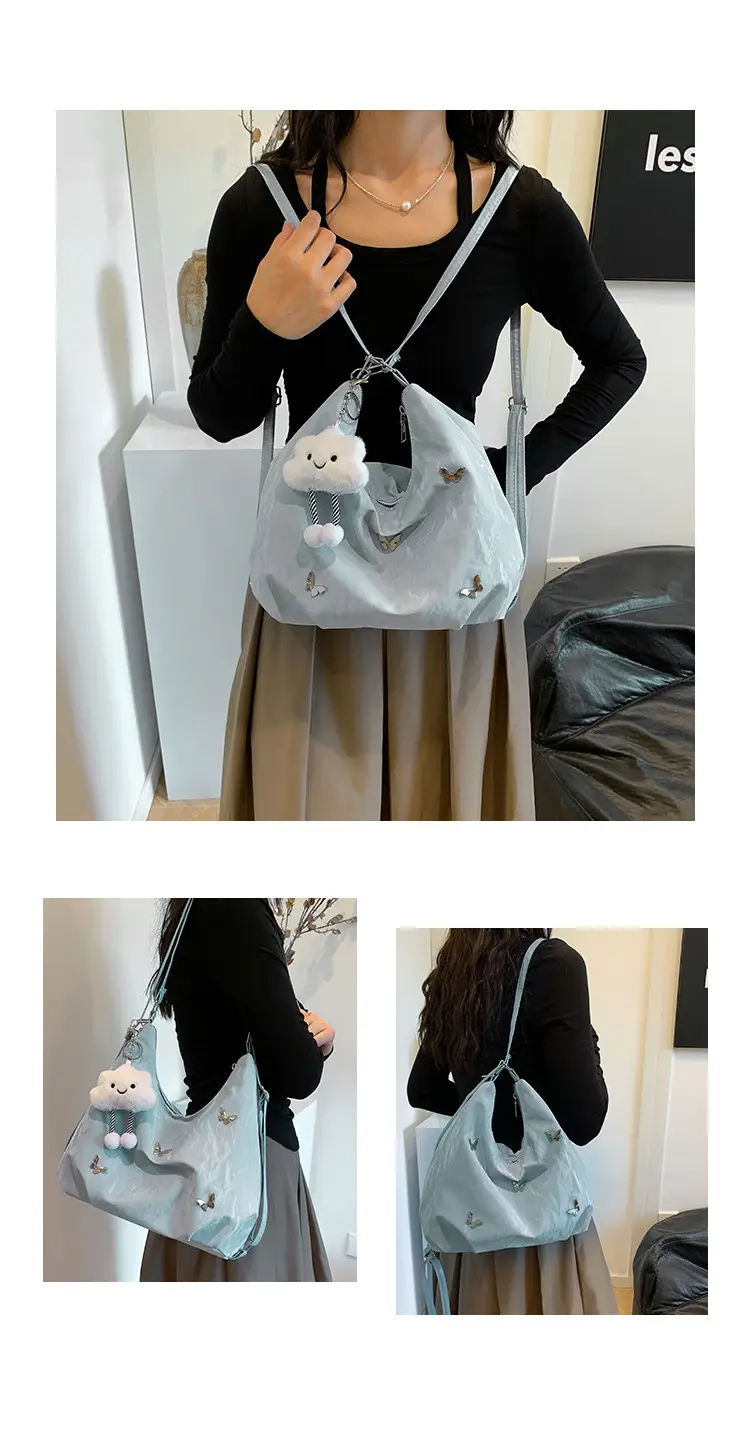 Silver High-End Women's Shoulder Crossbody Tote Bag — feature 6