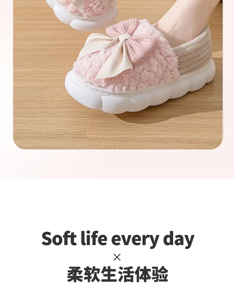 Yuezi Cotton Slippers Women's Winter 2023 New Arrival Heel Indoor Home Warm Wool Plush Cotton Shoes Women's Winter — feature 18