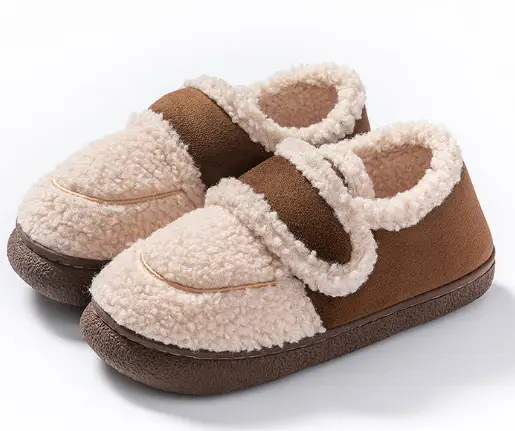 Yuezi Cotton Slippers Women's Winter 2023 New Arrival Heel Indoor Home Warm Wool Plush Cotton Shoes Women's Winter - Image 13