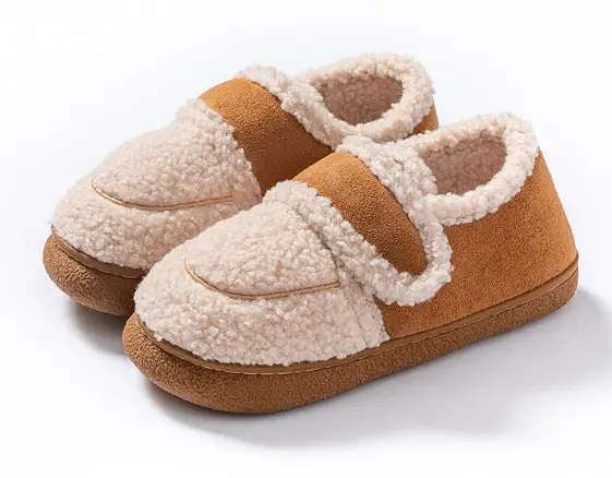 Yuezi Cotton Slippers Women's Winter 2023 New Arrival Heel Indoor Home Warm Wool Plush Cotton Shoes Women's Winter - Image 14
