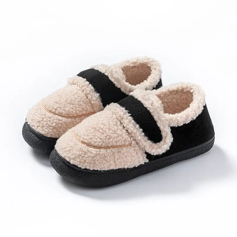Yuezi Cotton Slippers Women's Winter 2023 New Arrival Heel Indoor Home Warm Wool Plush Cotton Shoes Women's Winter - Image 15
