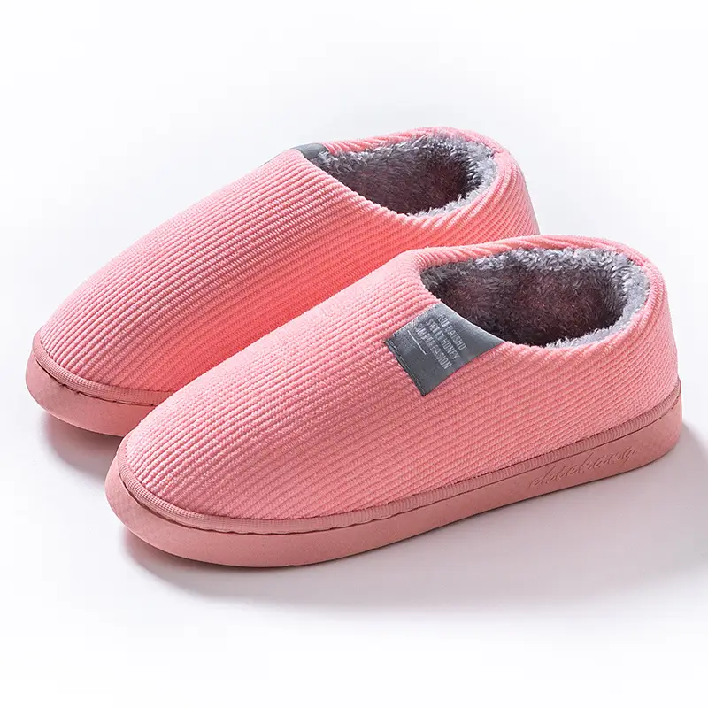 Yuezi Cotton Slippers Women's Winter 2023 New Arrival Heel Indoor Home Warm Wool Plush Cotton Shoes Women's Winter - Image 24