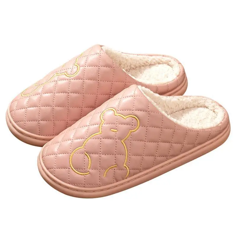 Lidani Waterproof Cotton Slippers for Women, Autumn and Winter 2026 New Model, Indoor Couple's Home Slippers for Women, Winter Wholesale - Image 10