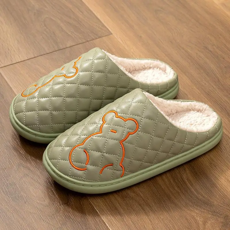 Lidani Waterproof Cotton Slippers for Women, Autumn and Winter 2026 New Model, Indoor Couple's Home Slippers for Women, Winter Wholesale - Image 3