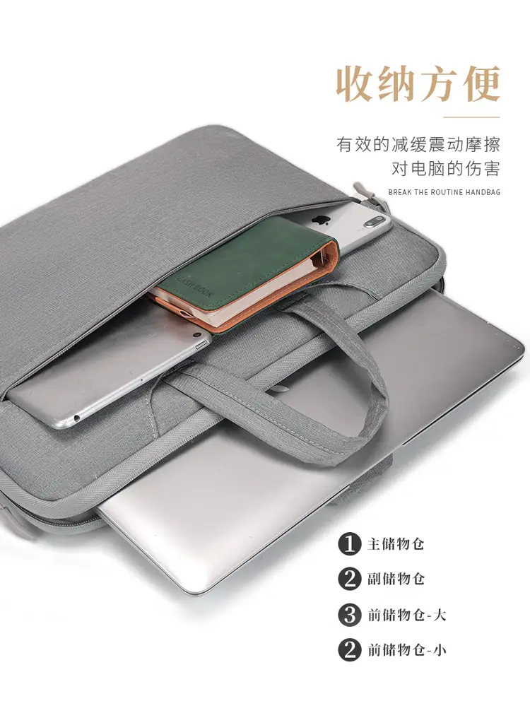 Portable Laptop Bag Lightweight Inner Bag Men Large Capacity — feature 9