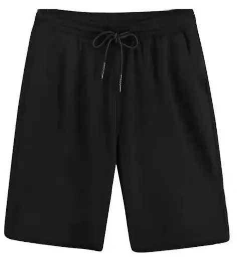 Men's Black Fleece Heavy Sweatpants 2024 Winter Casual - Image 5